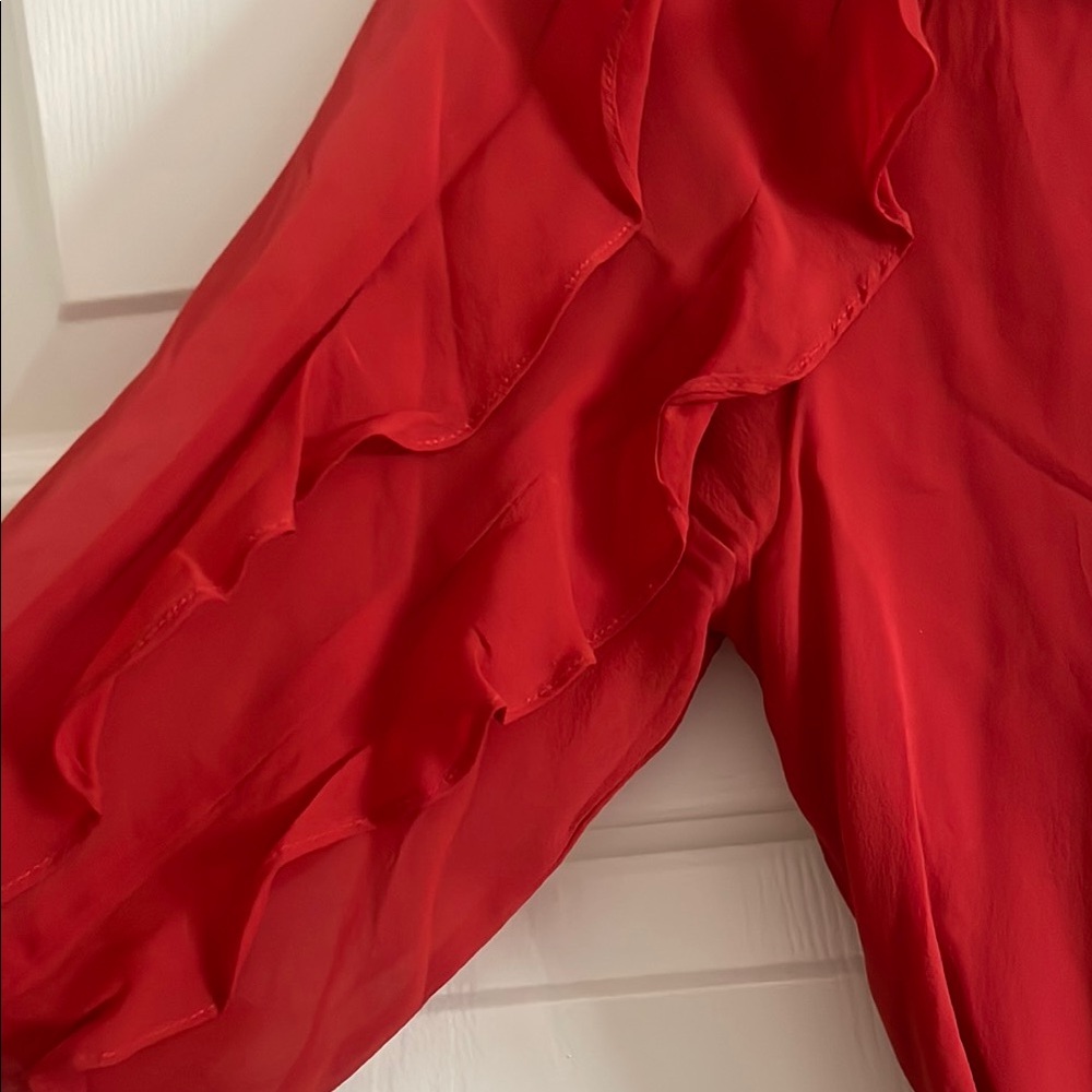 Sézane Red Ruffled Dress - Picture 3 of 6